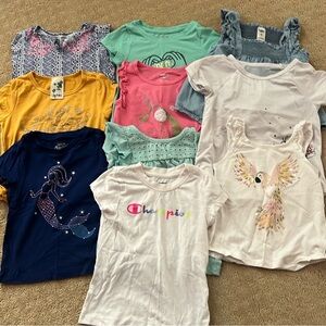 Toddler Girls T-shirts and tank tops. Bundle of 10. Size 3T